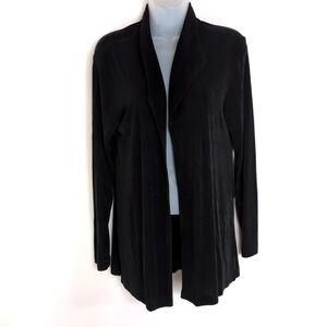 Chico's Travelers Black Open Front Cardigan Size 1 or US Size 8